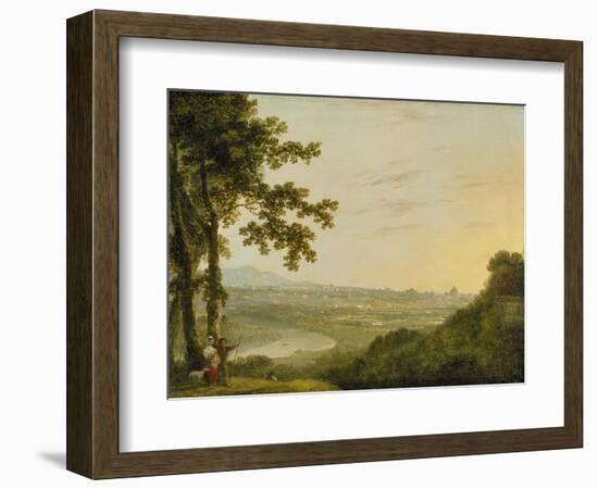 Rome from the Villa Madama, During or Post 1753-Richard Wilson-Framed Giclee Print