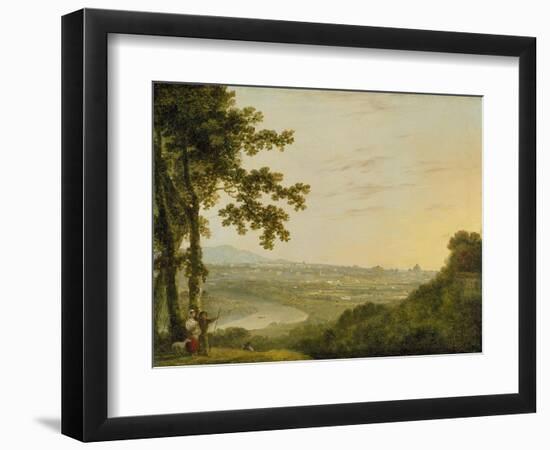 Rome from the Villa Madama, During or Post 1753-Richard Wilson-Framed Giclee Print