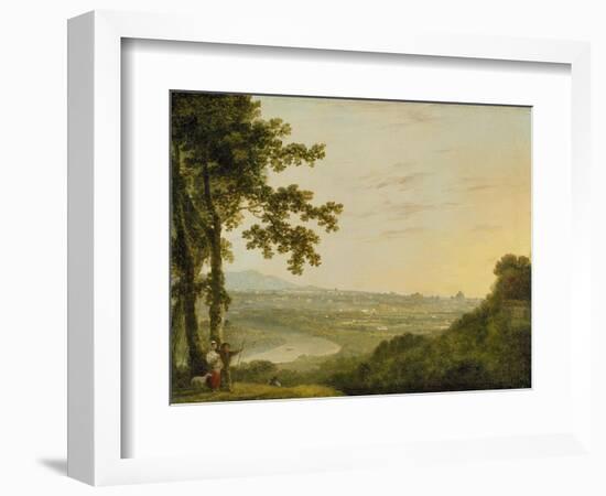 Rome from the Villa Madama, During or Post 1753-Richard Wilson-Framed Giclee Print