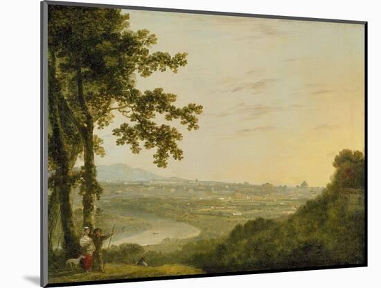 Rome from the Villa Madama, During or Post 1753-Richard Wilson-Mounted Giclee Print