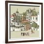 Rome Greeting Card Design-Lavandaart-Framed Art Print