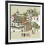 Rome Greeting Card Design-Lavandaart-Framed Art Print