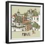 Rome Greeting Card Design-Lavandaart-Framed Art Print