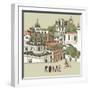 Rome Greeting Card Design-Lavandaart-Framed Art Print