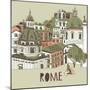 Rome Greeting Card Design-Lavandaart-Mounted Art Print