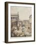 Rome, Ideal Reconstruction of the Roman Forum, the Temple of Vesta by J. Hofbauer, 1911-null-Framed Giclee Print