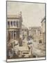 Rome, Ideal Reconstruction of the Roman Forum, the Temple of Vesta by J. Hofbauer, 1911-null-Mounted Giclee Print