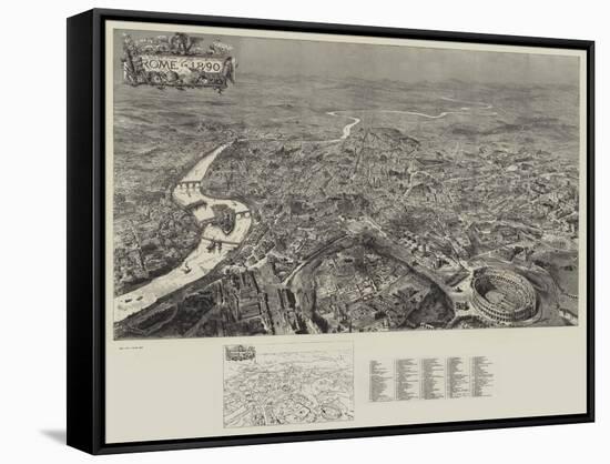 Rome in 1890-Henry Edward Tidmarsh-Framed Stretched Canvas