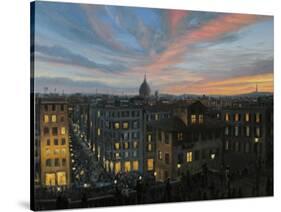 Rome In The Light Of Sunset-kirilstanchev-Stretched Canvas