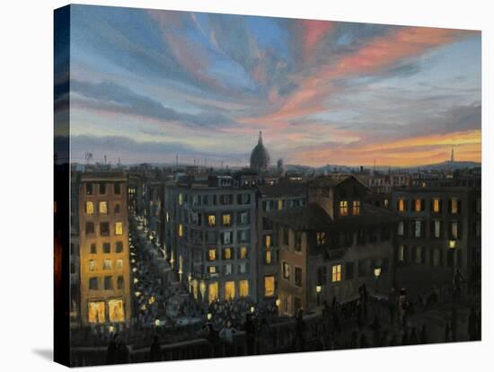 Rome In The Light Of Sunset-kirilstanchev-Stretched Canvas