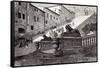 Rome Italy 1875 the Scala Cceli the Great Steps of Santa Maria of the Capitol-null-Framed Stretched Canvas