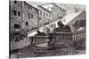 Rome Italy 1875 the Scala Cceli the Great Steps of Santa Maria of the Capitol-null-Stretched Canvas