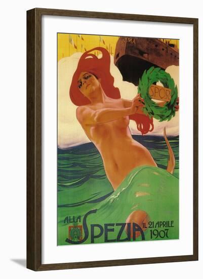 Rome, Italy - Alla Spezia Promotional Poster-Lantern Press-Framed Art Print