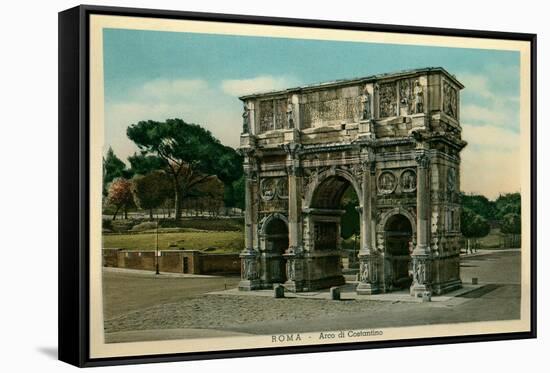 Rome, Italy, Arch of Constantine-null-Framed Stretched Canvas