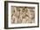 Rome, Italy. Bas relief in the Colosseum of gladiators fighting.-null-Framed Photographic Print