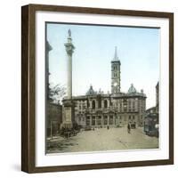 Rome (Italy), Basilica of Santa Maria Maggiore, Circa 1895-Leon, Levy et Fils-Framed Photographic Print