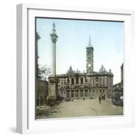 Rome (Italy), Basilica of Santa Maria Maggiore, Circa 1895-Leon, Levy et Fils-Framed Photographic Print