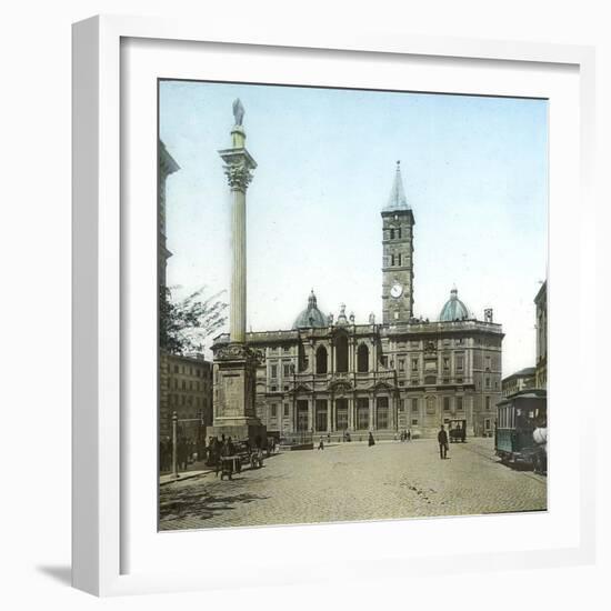 Rome (Italy), Basilica of Santa Maria Maggiore, Circa 1895-Leon, Levy et Fils-Framed Photographic Print