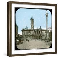 Rome (Italy), Basilica of Santa Maria Maggiore, Circa 1895-Leon, Levy et Fils-Framed Photographic Print