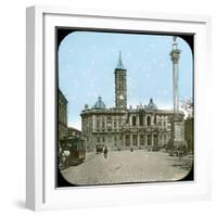 Rome (Italy), Basilica of Santa Maria Maggiore, Circa 1895-Leon, Levy et Fils-Framed Photographic Print