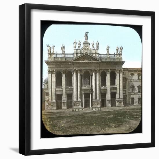 Rome (Italy), Basilica Saint John of Latran, Circa 1895-Leon, Levy et Fils-Framed Photographic Print