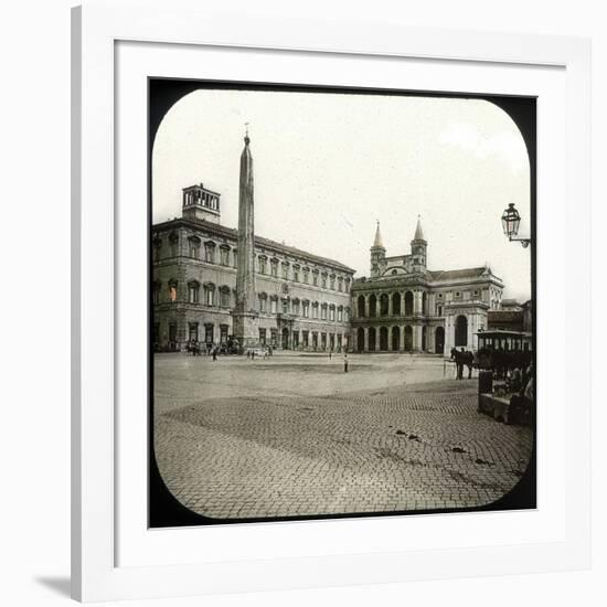 Rome (Italy), Basilica Saint John of Latran, Circa 1895-Leon, Levy et Fils-Framed Photographic Print