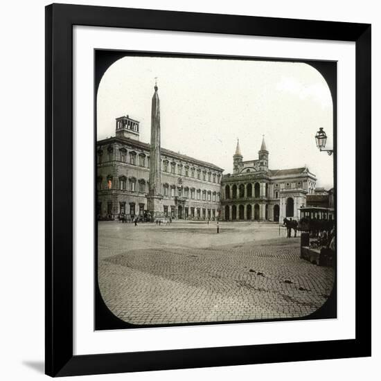 Rome (Italy), Basilica Saint John of Latran, Circa 1895-Leon, Levy et Fils-Framed Photographic Print