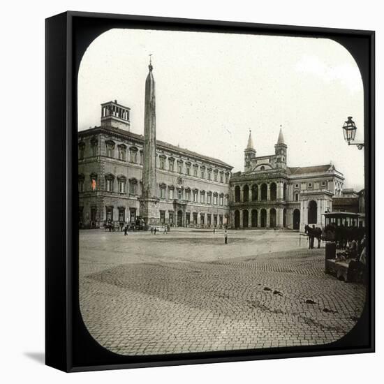 Rome (Italy), Basilica Saint John of Latran, Circa 1895-Leon, Levy et Fils-Framed Stretched Canvas