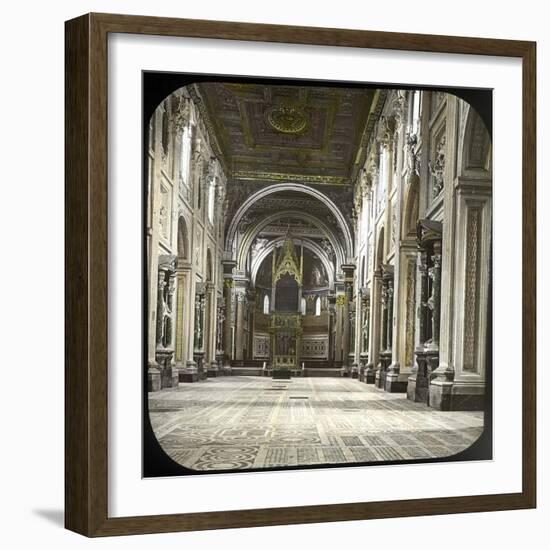 Rome (Italy), Basilica Saint John of Latran, Circa 1895-Leon, Levy et Fils-Framed Photographic Print