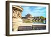 Rome, Italy. Castel Sant'Angelo and Ponte Sant'Angelo seen from Ponte Vittorio Emanuele II.-null-Framed Photographic Print