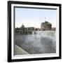 Rome (Italy), Castel Sant Angelo (Or Hadrian's Mausoleum), Circa 1895-Leon, Levy et Fils-Framed Photographic Print