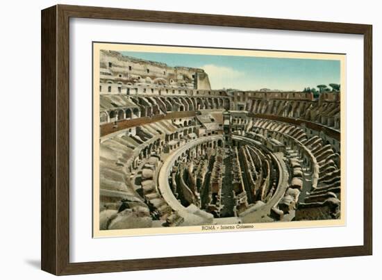 Rome, Italy, Coliseum Interior-null-Framed Art Print