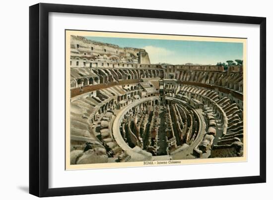 Rome, Italy, Coliseum Interior-null-Framed Art Print