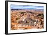 Rome, Italy. Famous Saint Peter's Square in Vatican and Aerial View of the City.-S-F-Framed Photographic Print