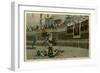 Rome, Italy, Gladiators in Coliseum-null-Framed Art Print