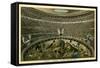 Rome, Italy, Illustration of Spectacle in Coliseum-null-Framed Stretched Canvas