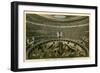 Rome, Italy, Illustration of Spectacle in Coliseum-null-Framed Premium Giclee Print