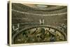 Rome, Italy, Illustration of Spectacle in Coliseum-null-Stretched Canvas
