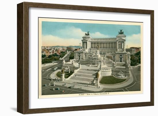 Rome, Italy, Monument to Vittorio Emanuele II-null-Framed Art Print