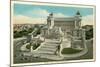 Rome, Italy, Monument to Vittorio Emanuele II-null-Mounted Art Print