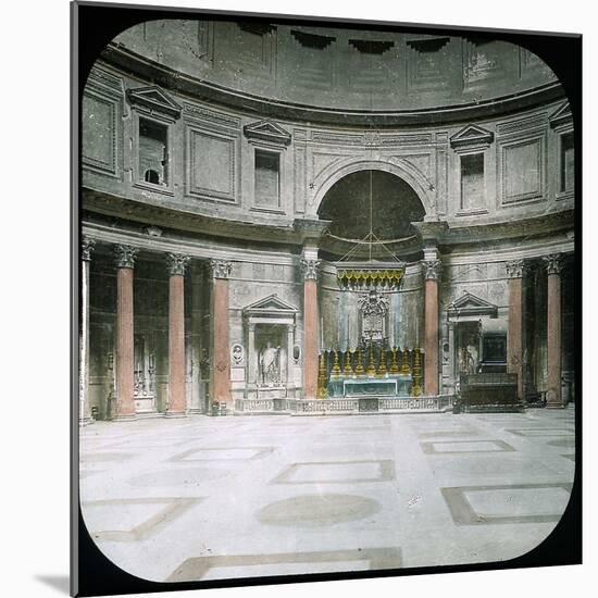 Rome (Italy), Pantheon, Circa 1895-Leon, Levy et Fils-Mounted Photographic Print