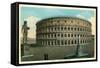 Rome, Italy, Rendering of Restored Coliseum-null-Framed Stretched Canvas