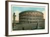 Rome, Italy, Rendering of Restored Coliseum-null-Framed Art Print