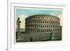 Rome, Italy, Rendering of Restored Coliseum-null-Framed Art Print