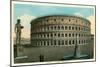 Rome, Italy, Rendering of Restored Coliseum-null-Mounted Art Print