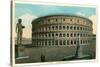 Rome, Italy, Rendering of Restored Coliseum-null-Stretched Canvas