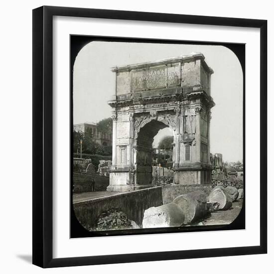 Rome (Italy), Roman Forum, Arch of Titus, Circa 1895-Leon, Levy et Fils-Framed Photographic Print