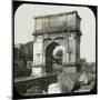 Rome (Italy), Roman Forum, Arch of Titus, Circa 1895-Leon, Levy et Fils-Mounted Photographic Print