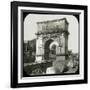 Rome (Italy), Roman Forum, Arch of Titus, Circa 1895-Leon, Levy et Fils-Framed Photographic Print