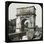 Rome (Italy), Roman Forum, Arch of Titus, Circa 1895-Leon, Levy et Fils-Framed Stretched Canvas